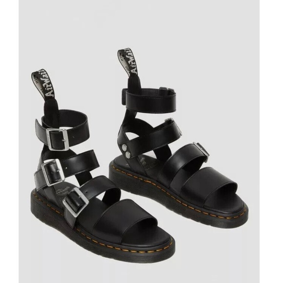 Rick Owens x Dr. Martens Leather Gryphon Gladiator Sandals Women's 8 Men… - Picture 9 of 14